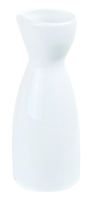 Weiße Sake Flasche - Weiße Serie - 13,5cm 120ml