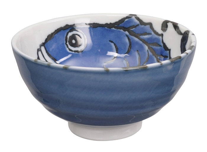 Blaue Schale - Seafood - 11,2 x 7,2 cm 250 ml