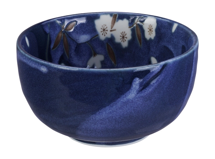 Blau / Weiße Tayo Schüssel - Blue Sakura - 13x7cm 550ml