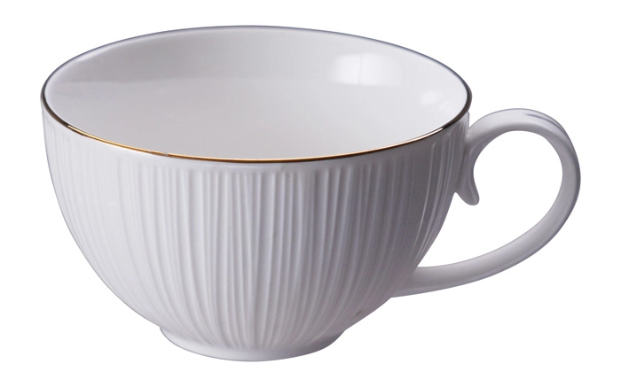 Weiß / Goldene Tasse Linien - Nippon Weiß - 250ml