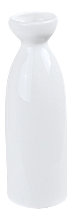 Weiße Sake Flasche - Weiße Serie - 17.5cm 180ml