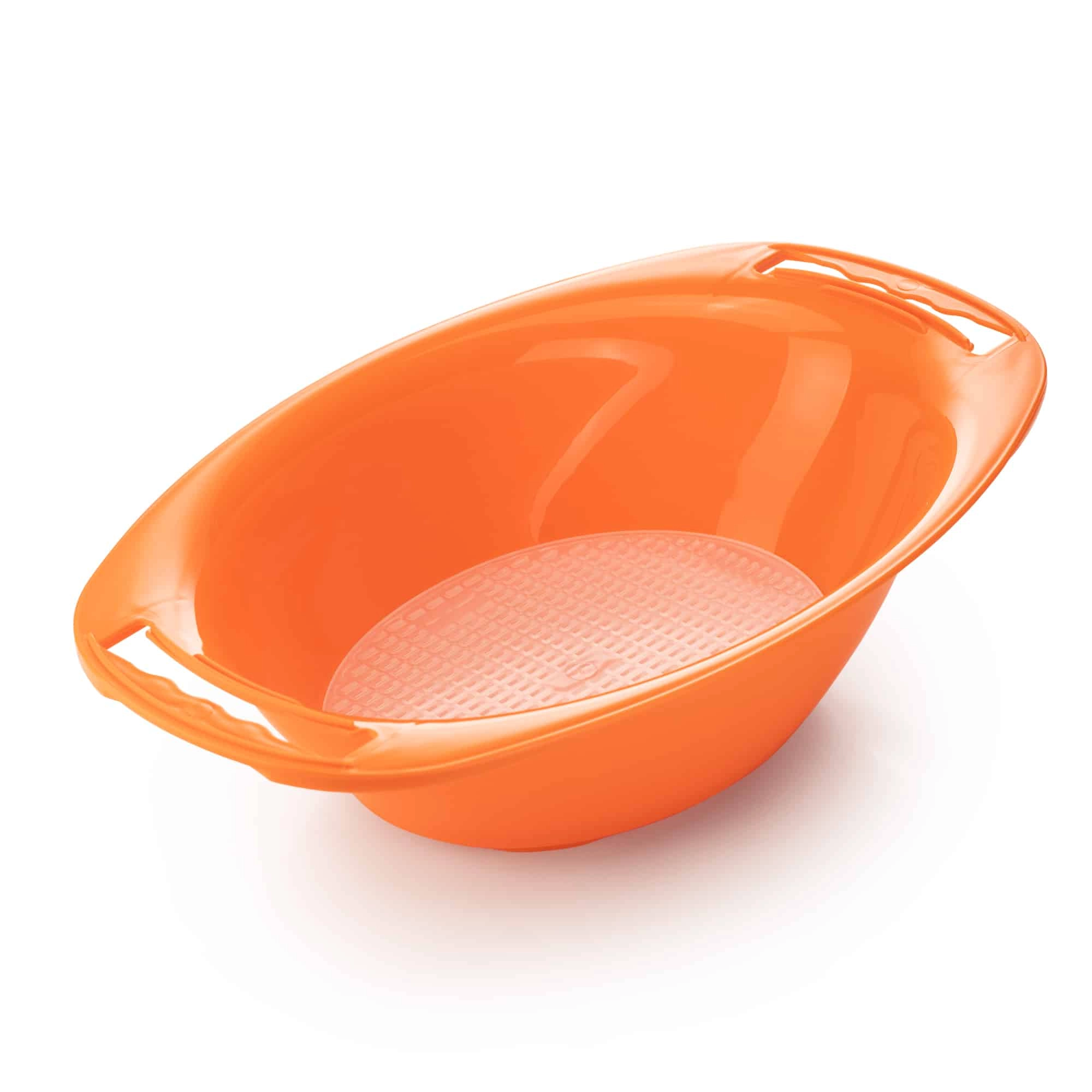 Auffangschale oval mit Sieb für Börner Vital, V5, V6 und Powerline Reiben - Orange