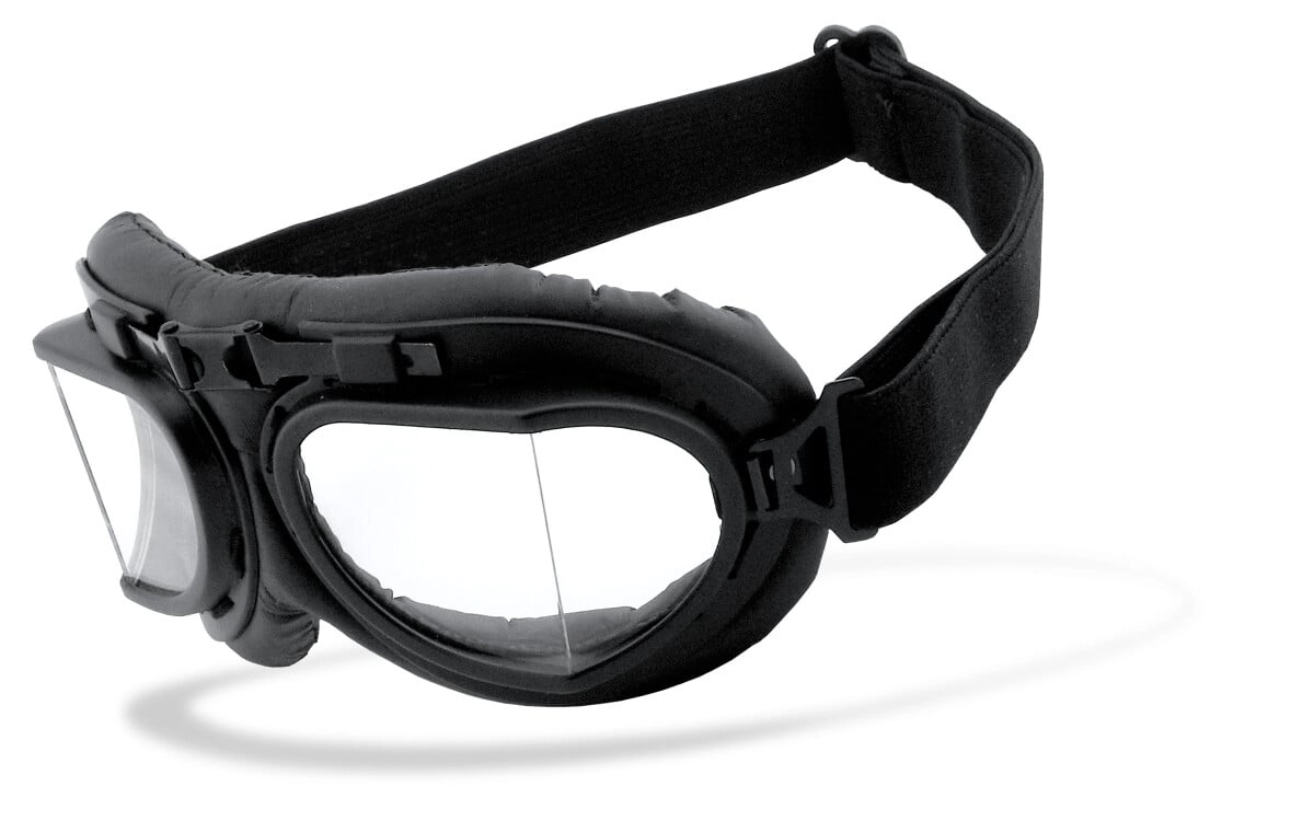 Motorradbrille | winddicht | Chopper  | retro | vintage, Individuell einstellbares Band, Sehr großes Sichtfeld, HLT® Qualitätsgläser für verzerrungsfreies & präzises Sehen, UV400 Schutzfilter für 100%
