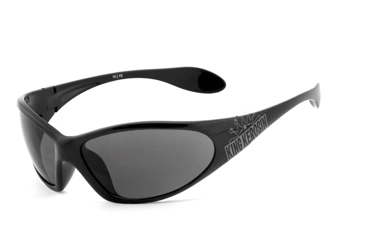 King Kerosin: Sonnenbrille, Bikerbrille, Motorradbrille, Besonders ergonomische Passform, Steinschlagbeständig durch Kunststoff-Sicherheitsglas, HLT® Qualitätsgläser für verzerrungsfreies & präzises S