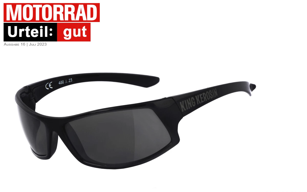 Bikerbrille, Motorradbrille, Sonnenbrille, Stilgerechtes Auftreten durch einzigartiges Oversize Tribal, Steinschlagbeständig durch Kunststoff-Sicherheitsglas, HLT® Qualitätsgläser für verzerrungsfreie