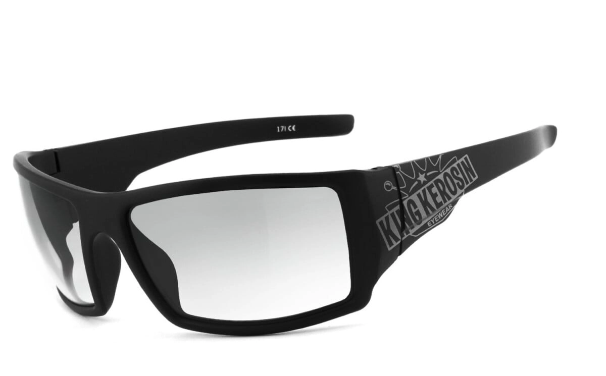 Anfertigung in Deiner individuellen Sehstärke möglich, King Kerosin: Sonnenbrille, Bikerbrille, Motorradbrille, Besonders ergonomische Passform, Steinschlagbeständig durch Kunststoff-Sicherheitsglas, 