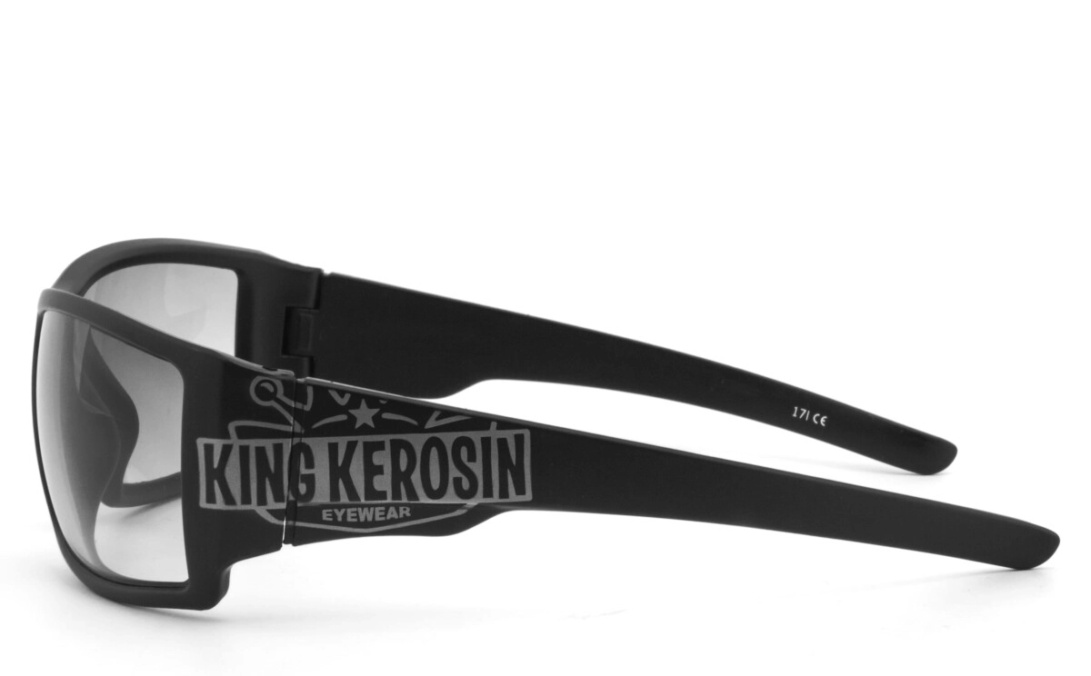 Anfertigung in Deiner individuellen Sehstärke möglich, King Kerosin: Sonnenbrille, Bikerbrille, Motorradbrille, Besonders ergonomische Passform, Steinschlagbeständig durch Kunststoff-Sicherheitsglas, 