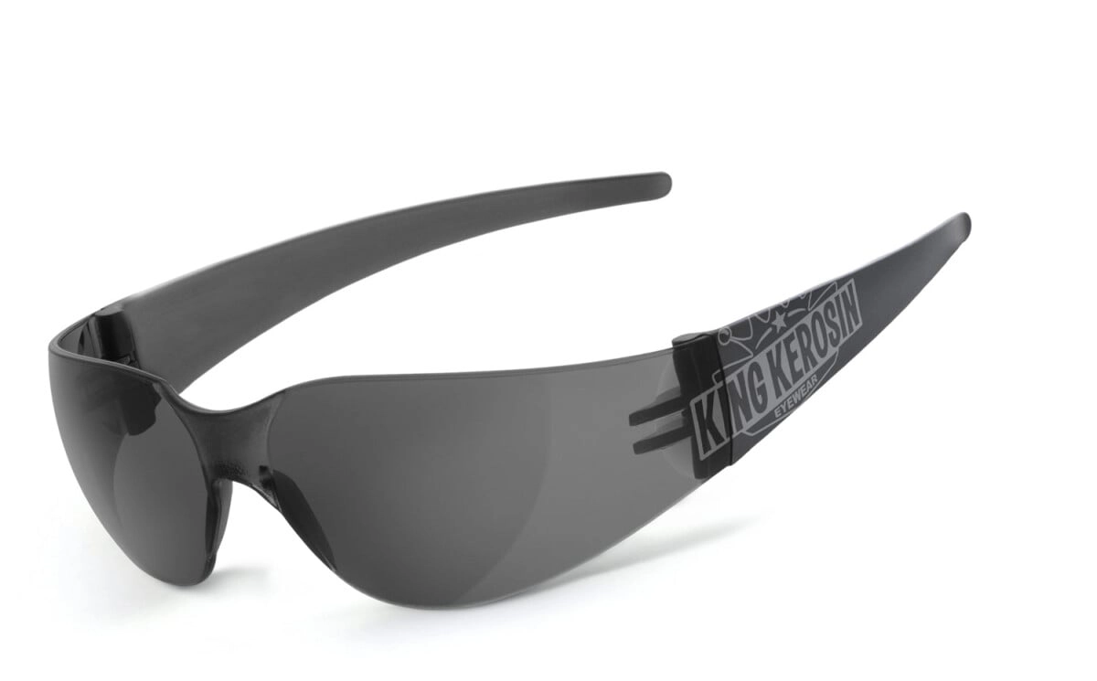 Anfertigung in Deiner individuellen Sehstärke möglich, King Kerosin: Sonnenbrille, Bikerbrille, Motorradbrille, Besonders ergonomische Passform, Steinschlagbeständig durch Kunststoff-Sicherheitsglas, 