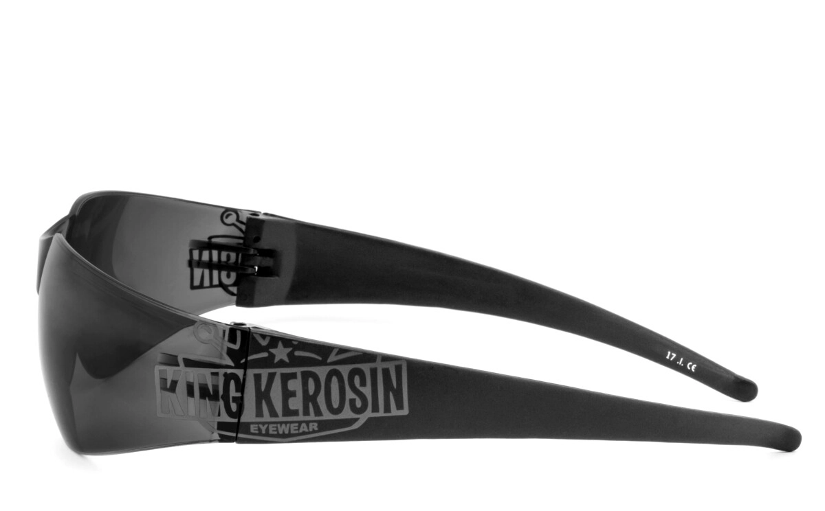 Anfertigung in Deiner individuellen Sehstärke möglich, King Kerosin: Sonnenbrille, Bikerbrille, Motorradbrille, Besonders ergonomische Passform, Steinschlagbeständig durch Kunststoff-Sicherheitsglas, 