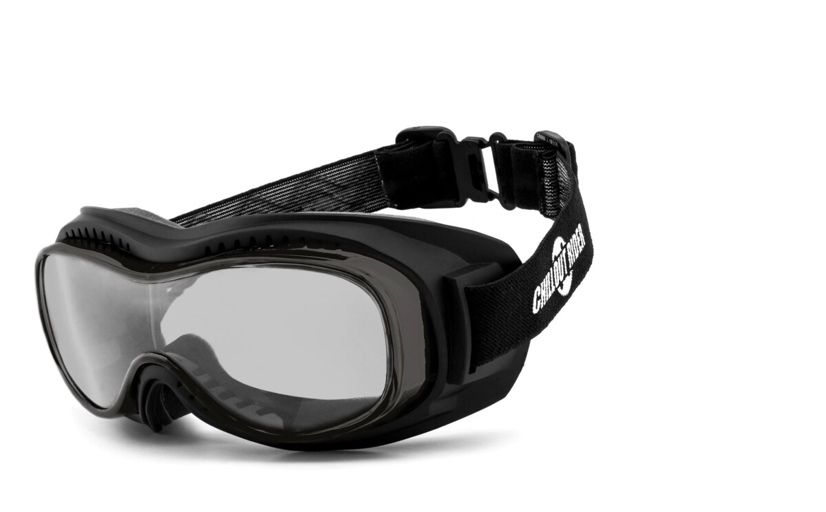 SELBSTTÖNENDE ÜBERBRILLE Motorradbrille | winddicht | Chopper, Besonders ergonomische Passform mit Polster, Steinschlagbeständig durch Kunststoff-Sicherheitsglas, HLT® Qualitätsgläser für verzerrungsf