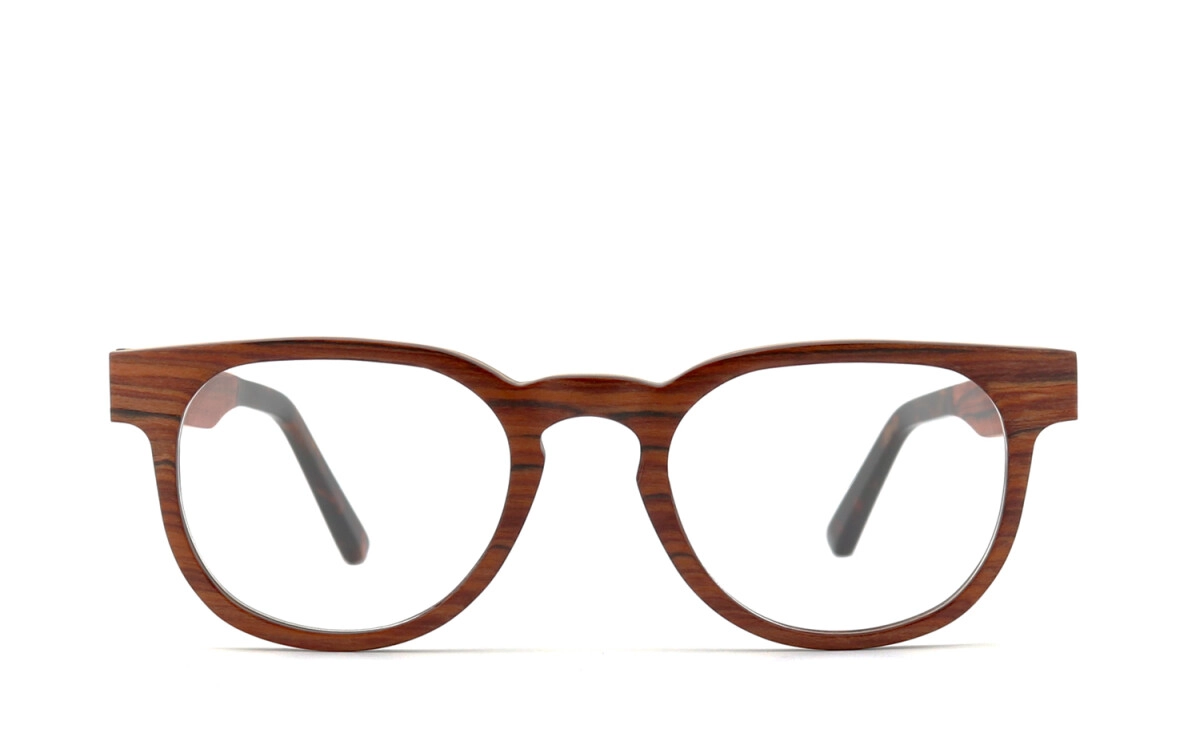 Anfertigung in Deiner individuellen Sehstärke möglich, Brillengestell: ohne Sehstärke, Brille, Brillengestell, Korrekturbrille, Korrekturfassung, Vollrand Gestell aus Holz, Brillenbügel mit hochwertig