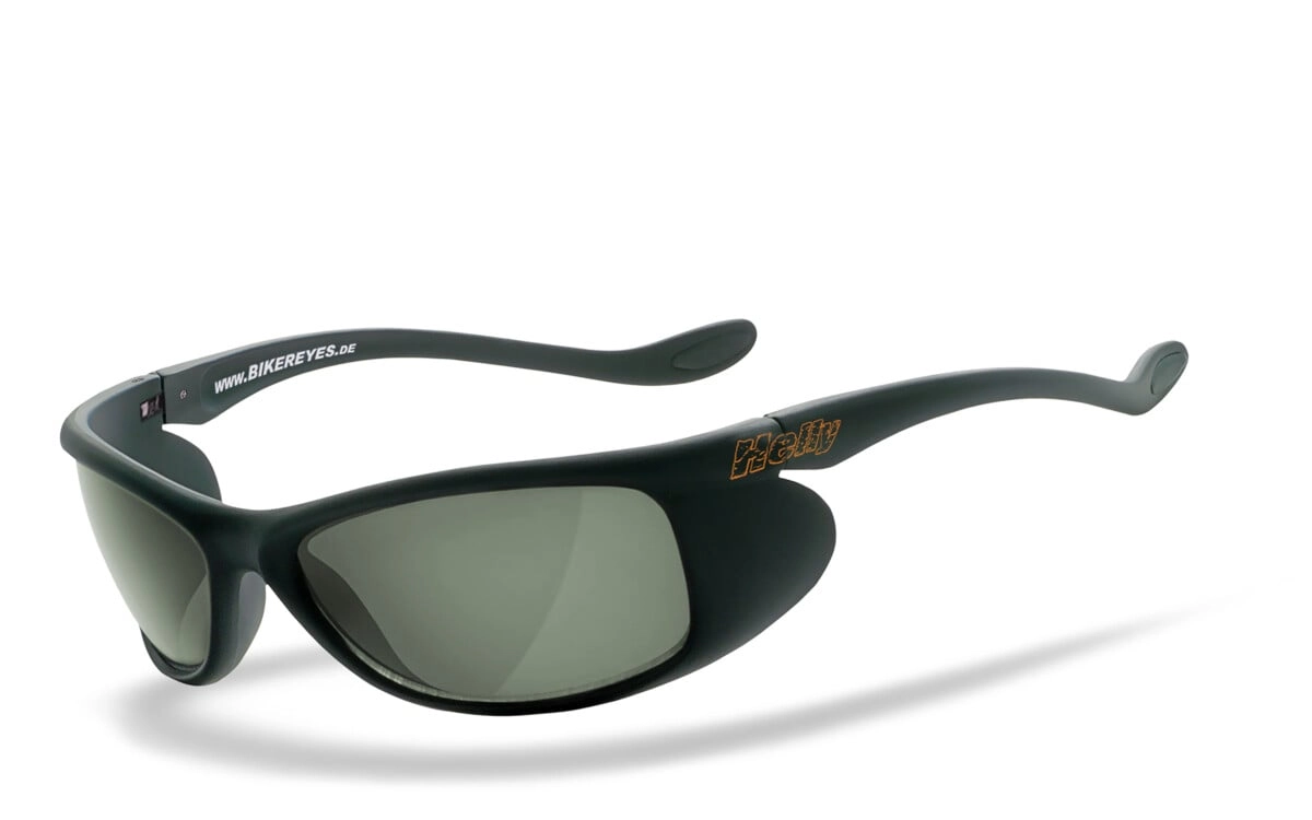 Anfertigung in Deiner individuellen Sehstärke möglich, Bikerbrille, Polbrille Motorradbrille, Besonders ergonomische Passform, Steinschlagbeständig durch Kunststoff-Sicherheitsglas, HLT® Qualitätsgläs