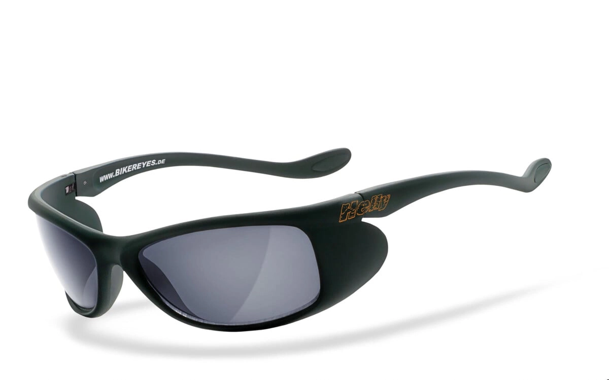 Anfertigung in Deiner individuellen Sehstärke möglich, Bikerbrille, Motorradbrille, Sonnenbrille, Besonders ergonomische Passform, Steinschlagbeständig durch Kunststoff-Sicherheitsglas, HLT® Qualitäts