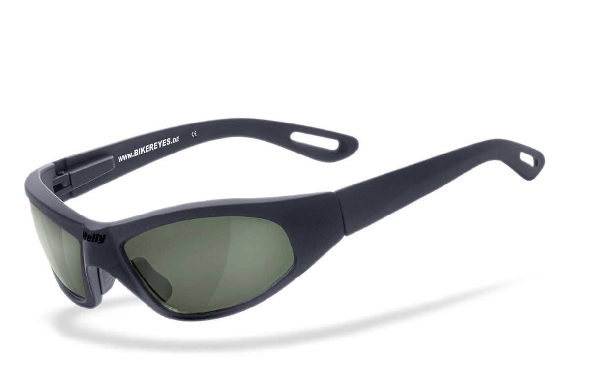 Anfertigung in Deiner individuellen Sehstärke möglich, Bikerbrille, Polbrille, Motorradbrille, Besonders ergonomische Passform, Steinschlagbeständig durch Kunststoff-Sicherheitsglas, HLT® Qualitätsglä