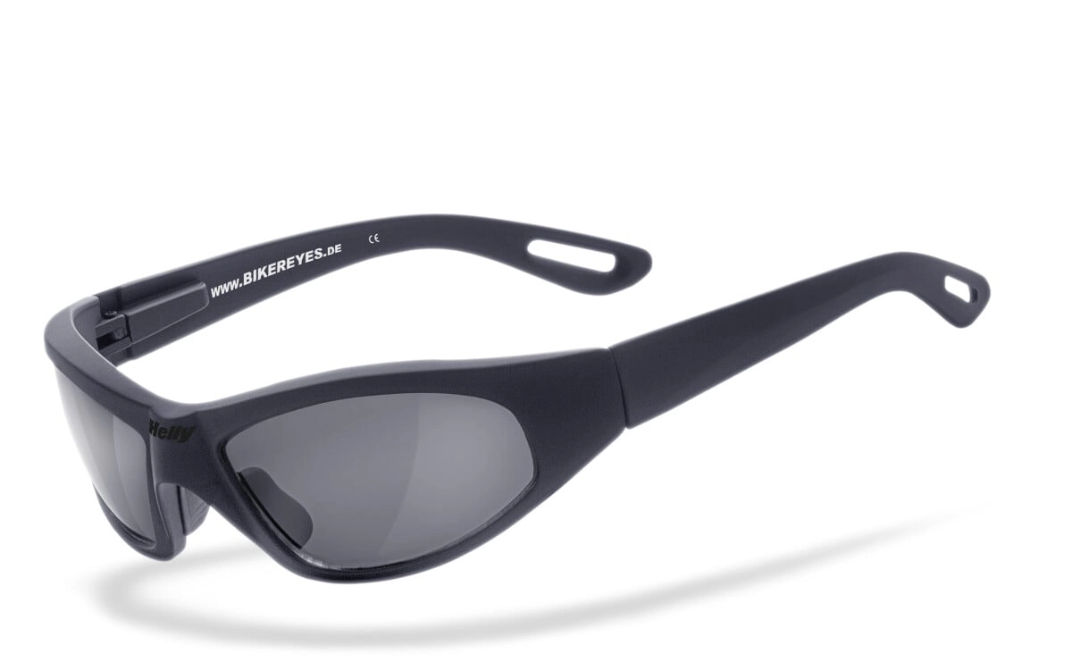 Anfertigung in Deiner individuellen Sehstärke möglich, Bikerbrille, Motorradbrille, Sonnenbrille, Besonders ergonomische Passform, Steinschlagbeständig durch Kunststoff-Sicherheitsglas, HLT® Qualitäts