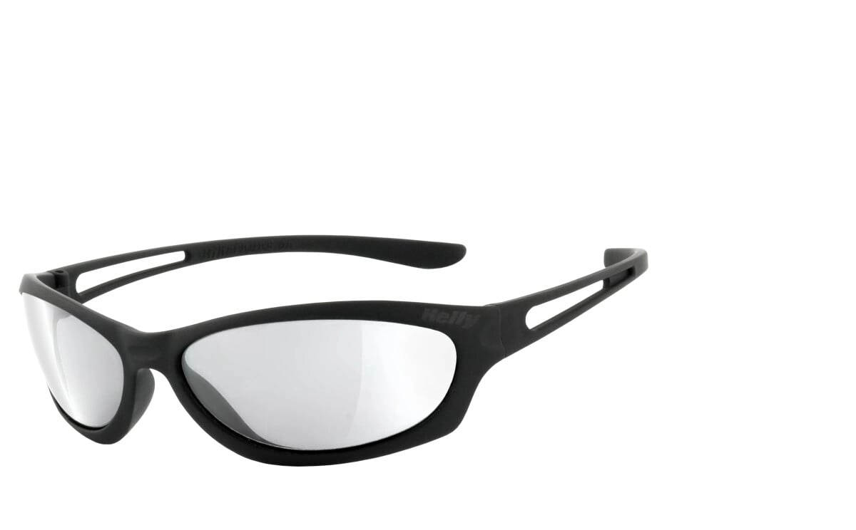 Anfertigung in Deiner individuellen Sehstärke möglich, Selbsttönende Bikerbrille, Motorradbrille, Super flexible Brille (H-Flex®) und ergonomische Passform, Steinschlagbeständig durch Kunststoff-Siche