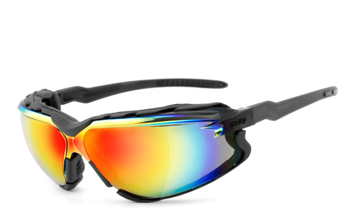 Anfertigung in Deiner individuellen Sehstärke möglich, Bikerbrille, Motorradbrille, Sonnenbrille, Besonders ergonomische Passform mit Polster (abnehmbar), Steinschlagbeständig durch Kunststoff-Sicherh