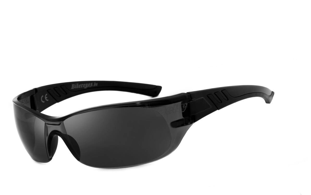 Bikerbrille, Motorradbrille, Sonnenbrille, Besonders ergonomische Passform, Steinschlagbeständig durch Kunststoff-Sicherheitsglas, HLT® Qualitätsgläser für verzerrungsfreies & präzises Sehen, H-Flex® 