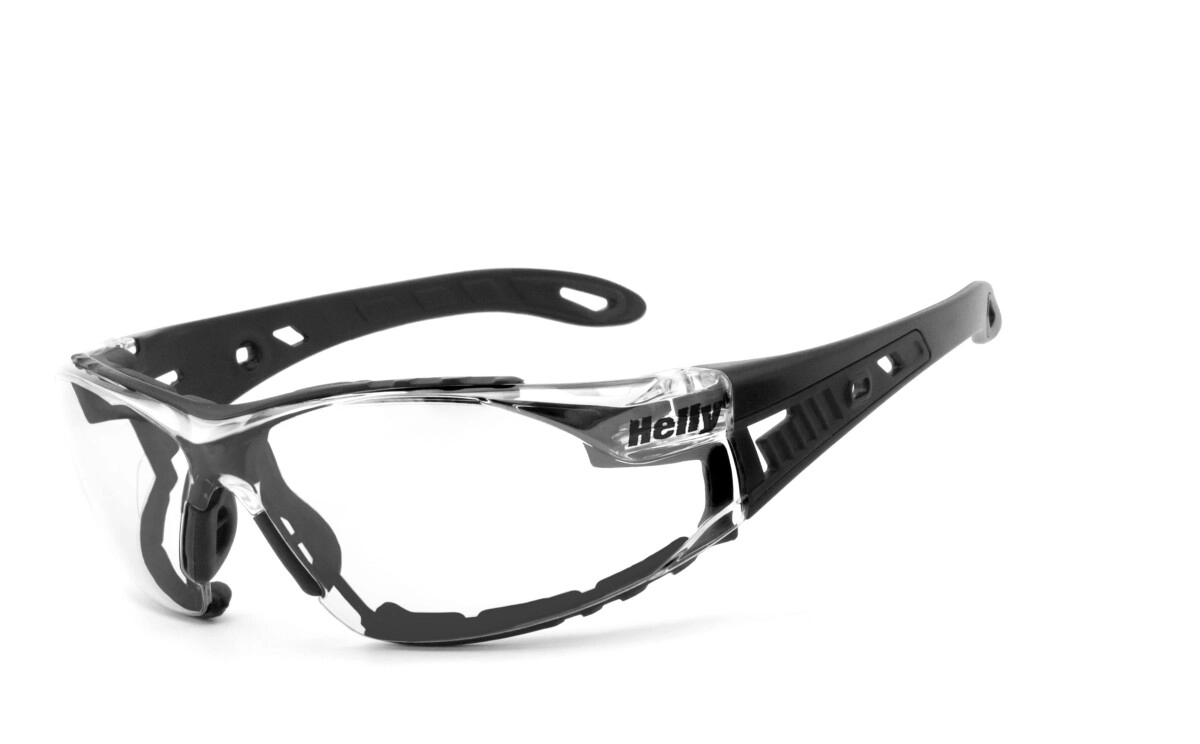 Bikerbrille, Motorradbrille, Sonnenbrille, Ergonomische Passform mit Band & Polster (abnehmbar), Steinschlagbeständig durch Kunststoff-Sicherheitsglas, HLT® Qualitätsgläser für verzerrungsfreies & prä