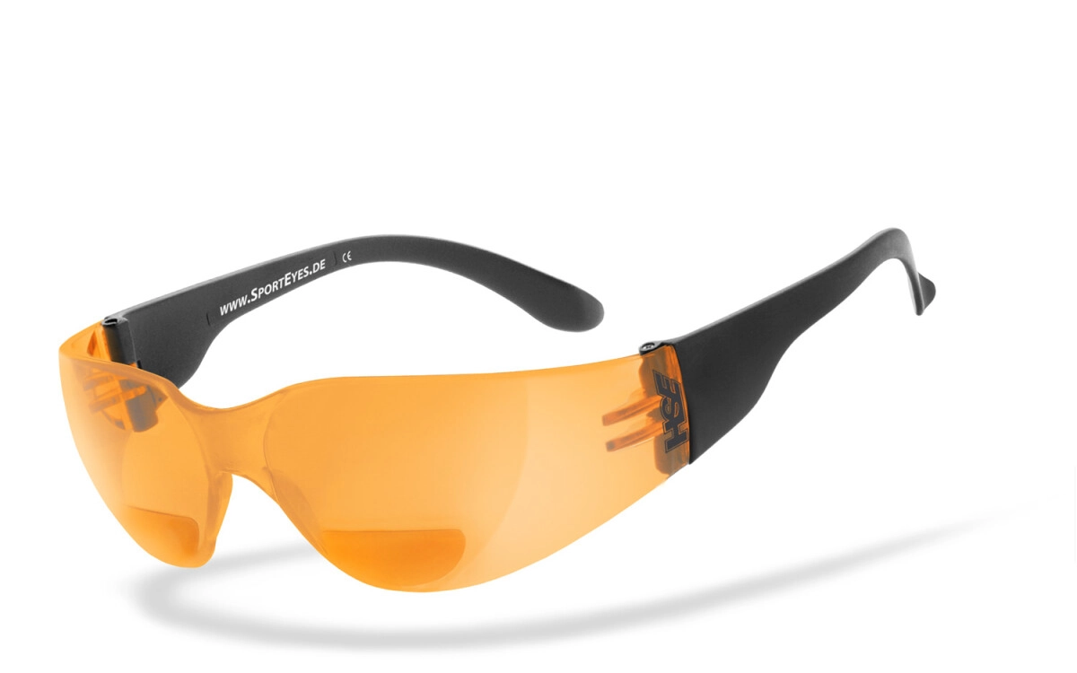 Sonnenbrille, Sportbrille mit Lesehilfe (Leseteil - Bifocal), Besonders ergonomische Passform, Steinschlagbeständig nach DIN EN 166, HLT® Qualitätsgläser für verzerrungsfreies & präzises Sehen, UV400 