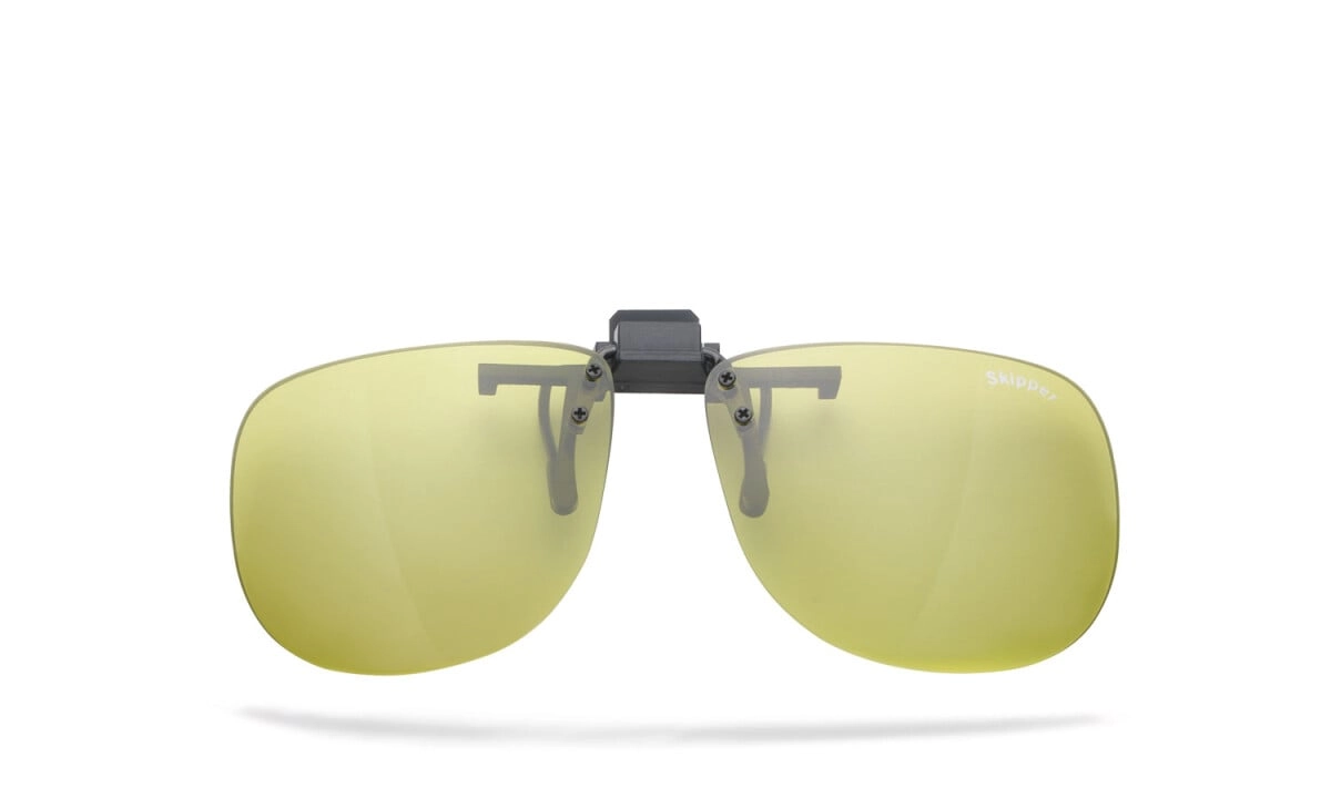 Brillenclip für Brillenträger mit polarisations Filter, Clip-on Brille mit hochklappbaren Gläsern, hochwertige Gläser mit einer Glasstärke von ca. 1.9 mm, HLT® Qualitätsgläser für verzerrungsfreies & 