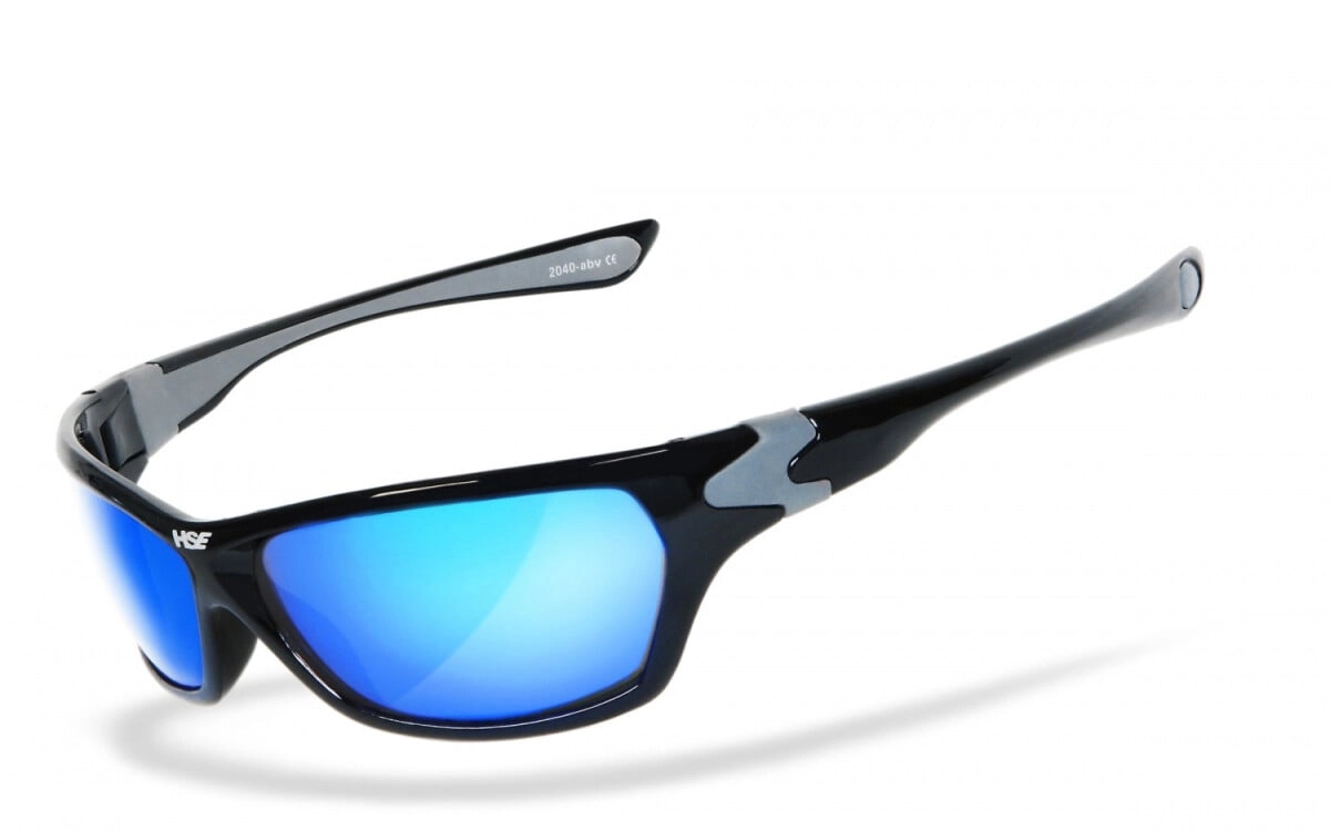 Anfertigung in Deiner individuellen Sehstärke möglich, Verspiegelte Sportbrille, Sonnenbrille, Besonders ergonomische Passform, Steinschlagbeständig durch Kunststoff-Sicherheitsglas, HLT® Qualitätsglä