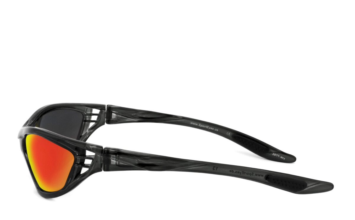 Anfertigung in Deiner individuellen Sehstärke möglich, Verspiegelte Sportbrille, Sonnenbrille, Besonders ergonomische Passform, Steinschlagbeständig durch Kunststoff-Sicherheitsglas, HLT® Qualitätsglä