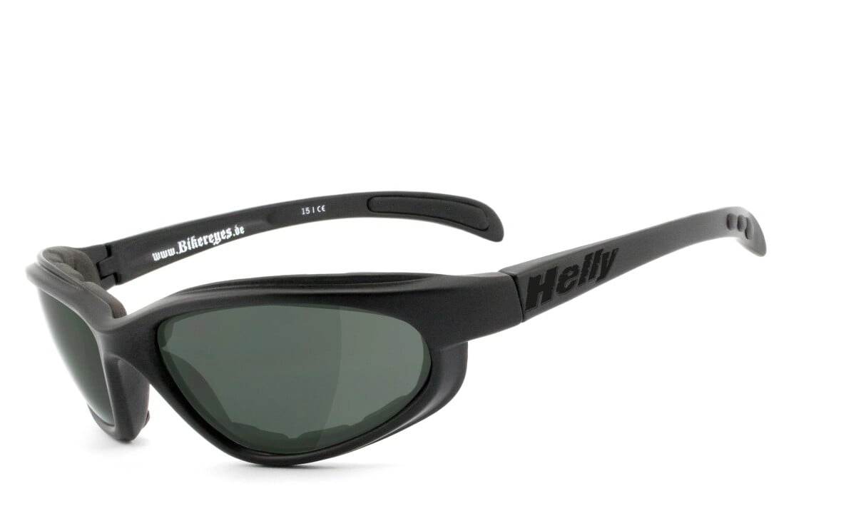 Anfertigung in Deiner individuellen Sehstärke möglich, Bikerbrille, Polbrille, Motorradbrille, Besonders ergonomische Passform mit Polster, Steinschlagbeständig durch Kunststoff-Sicherheitsglas, HLT® 