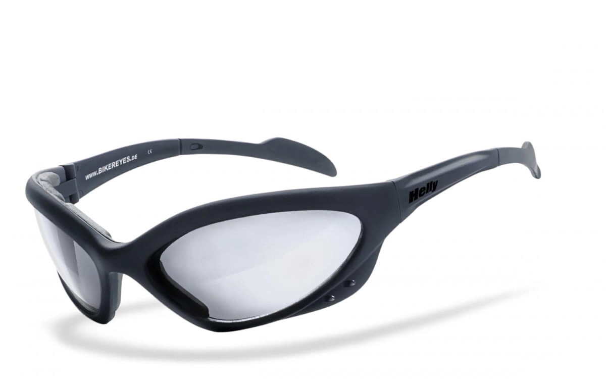 Anfertigung in Deiner individuellen Sehstärke möglich, Selbsttönende Bikerbrille, Motorradbrille, Besonders ergonomische Passform mit Polster, Steinschlagbeständig durch Kunststoff-Sicherheitsglas, HL