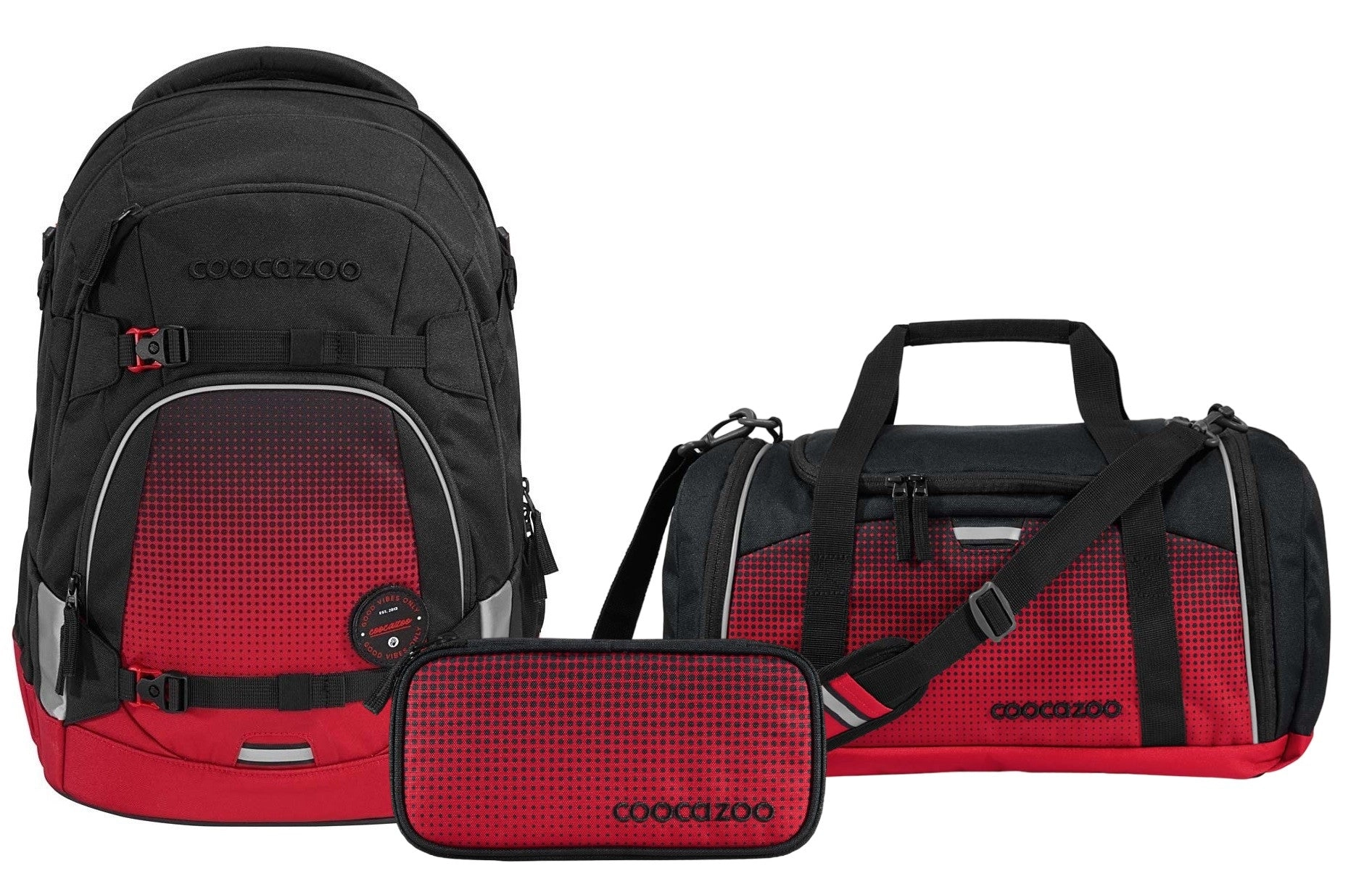 Schulrucksack-Set MATE Blazing Fire 3-teilig