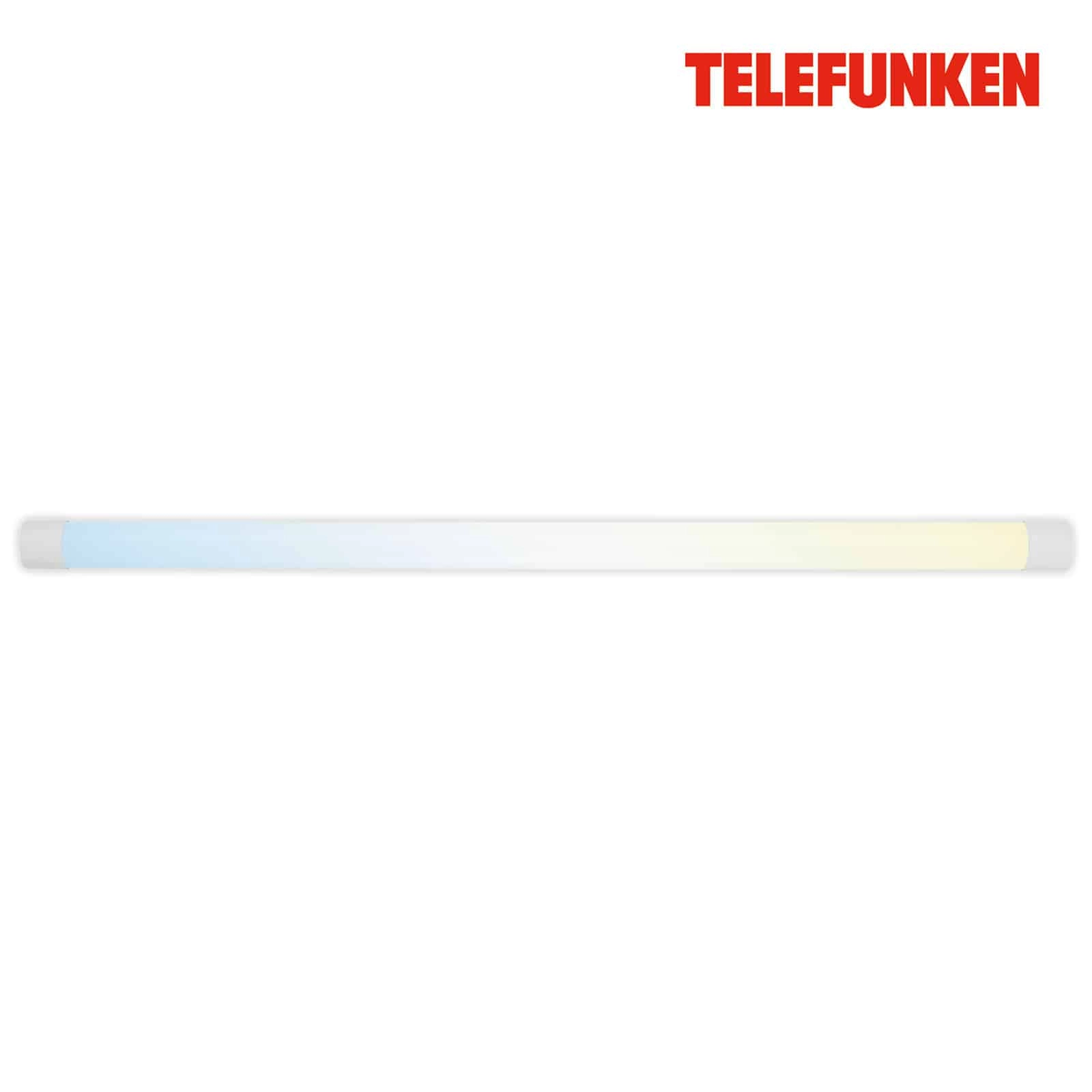 Telefunken CCT Langfeldleuchte, 120 cm, 33 W, 3650 lm, Weiß