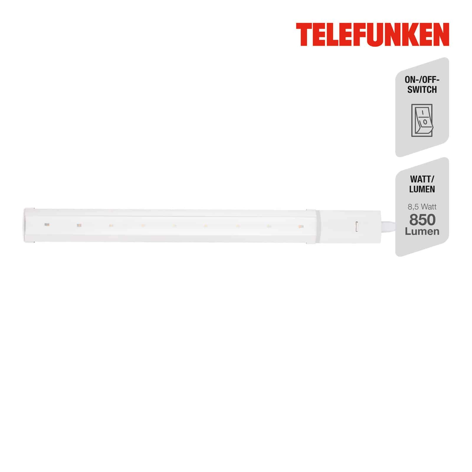 TELEFUNKEN LED Unterbauleuchte 60 cm 10W 820lm weiß