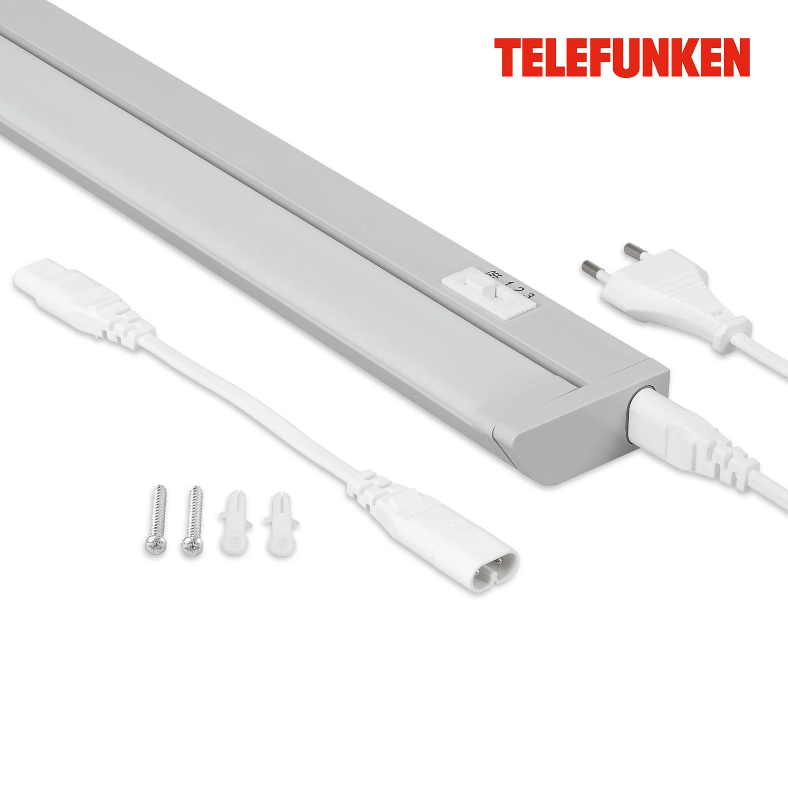 TELEFUNKEN LED Unterbauleuchte 54,5 cm 6,5W 700lm grau
