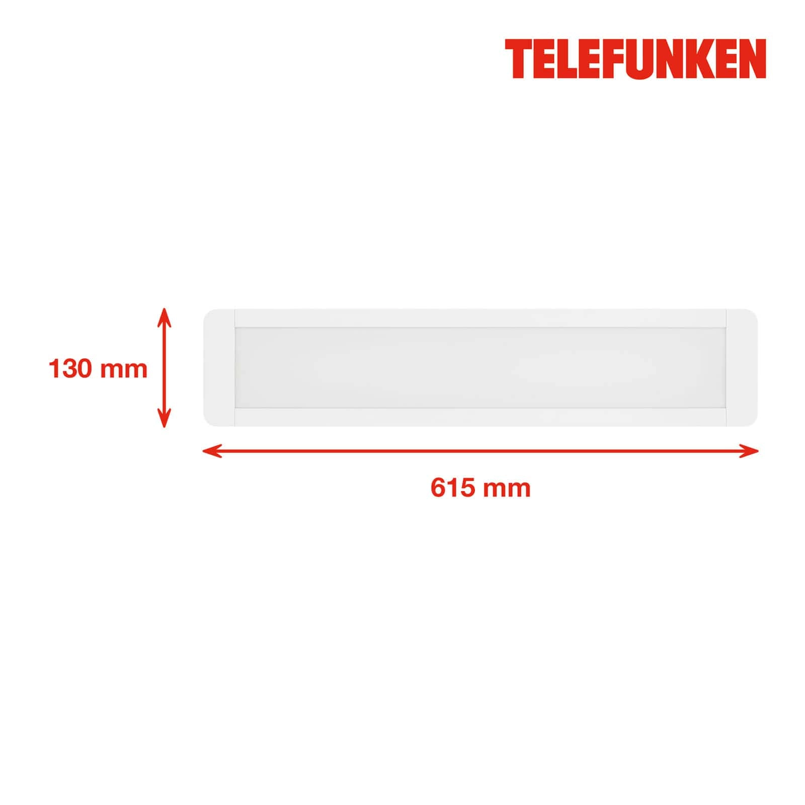 TELEFUNKEN LED Unterbauleuchte 61,5 cm 25W 2900lm weiß