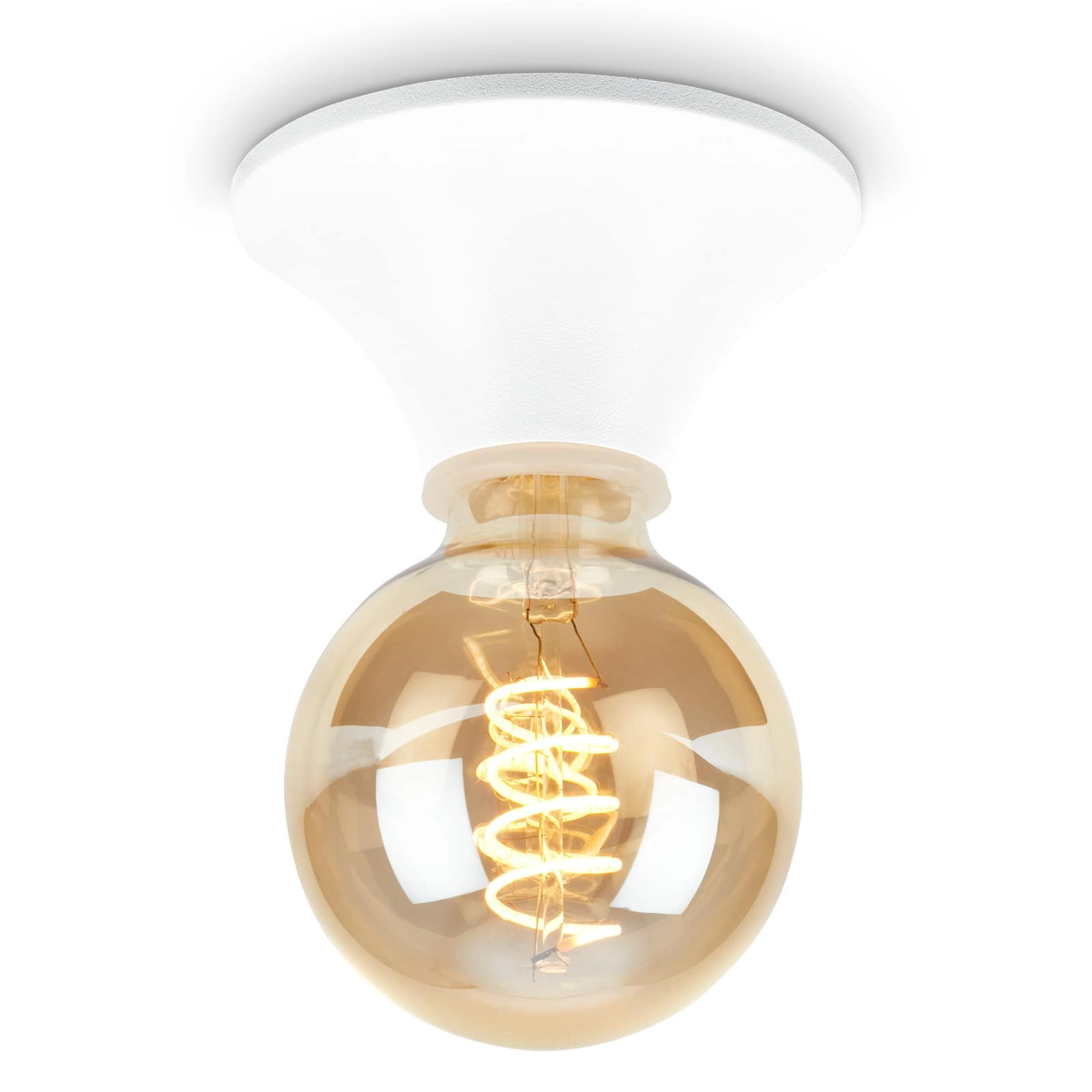 Deckenleuchte 6 cm 1x exkl E27 max 10 Watt weiß