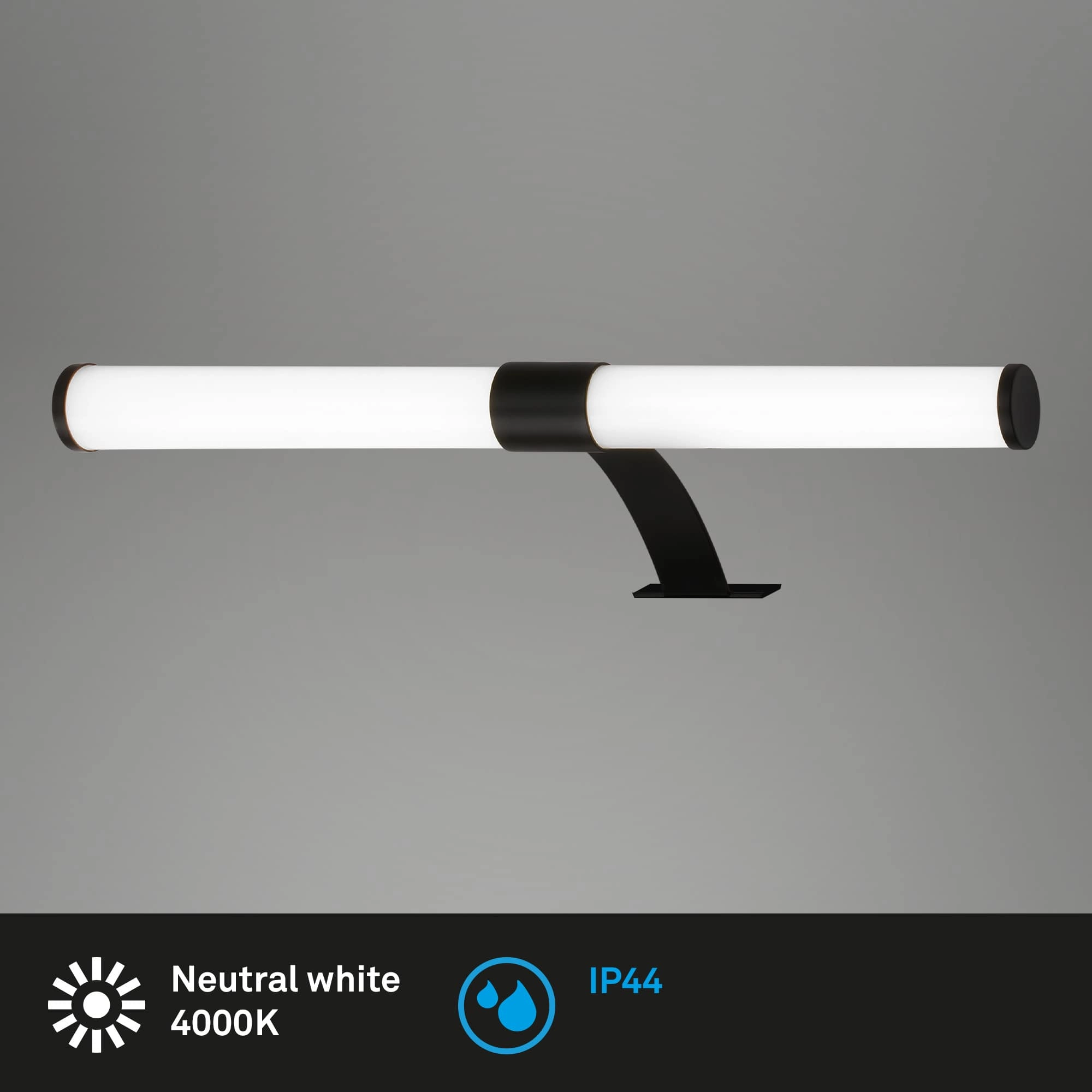LED Spiegelleuchte 40 cm 6 Watt 720lm schwarz