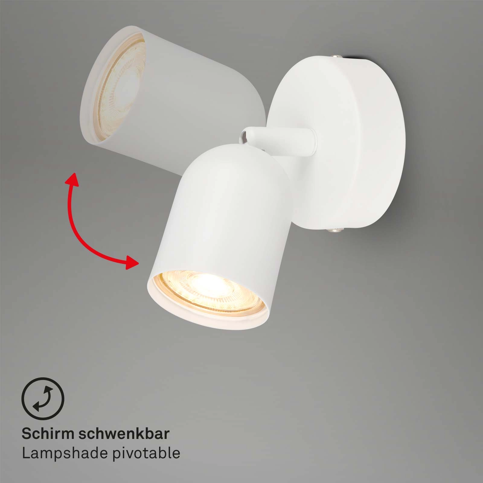 Spot, 8 cm, 1x GU10, max. 9W, weiß