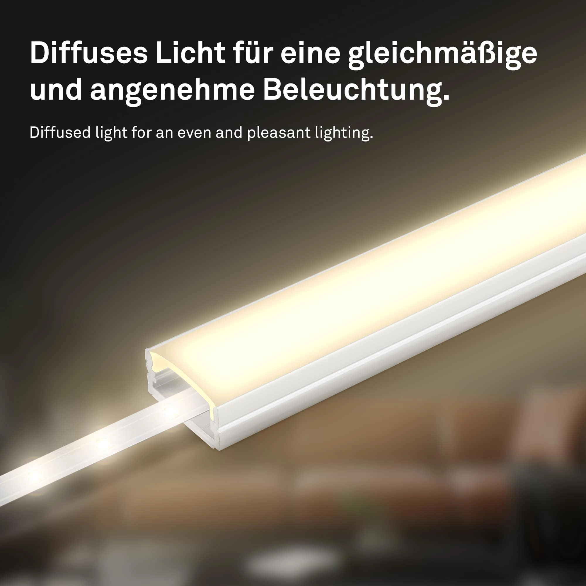 Pimp Your Stripe Starterset LED Strip 2m, Warmweiß, An/Aus