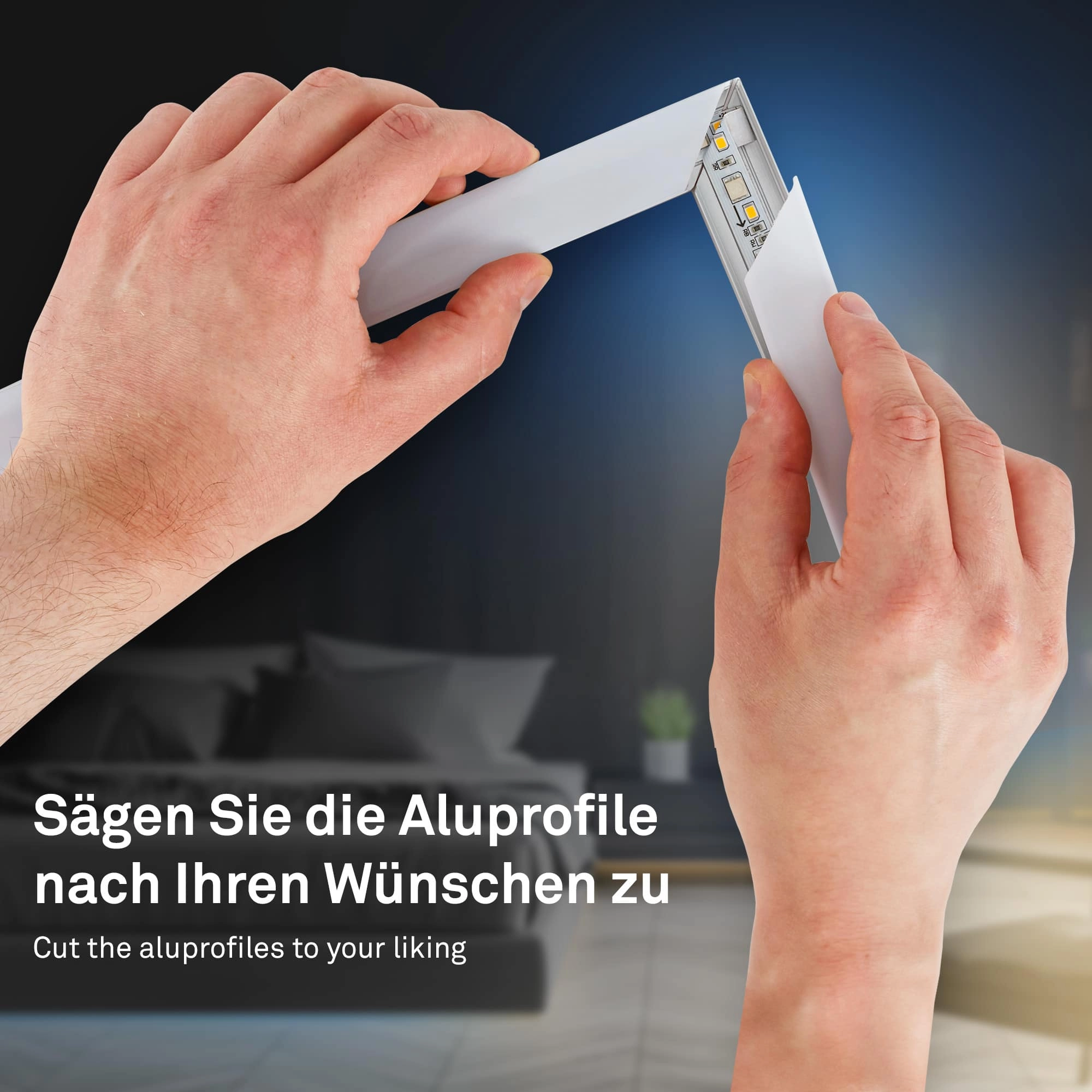 Pimp Your Stripe Starterset LED Strip 2m, WiFi, CCT, Sprachsteuerung