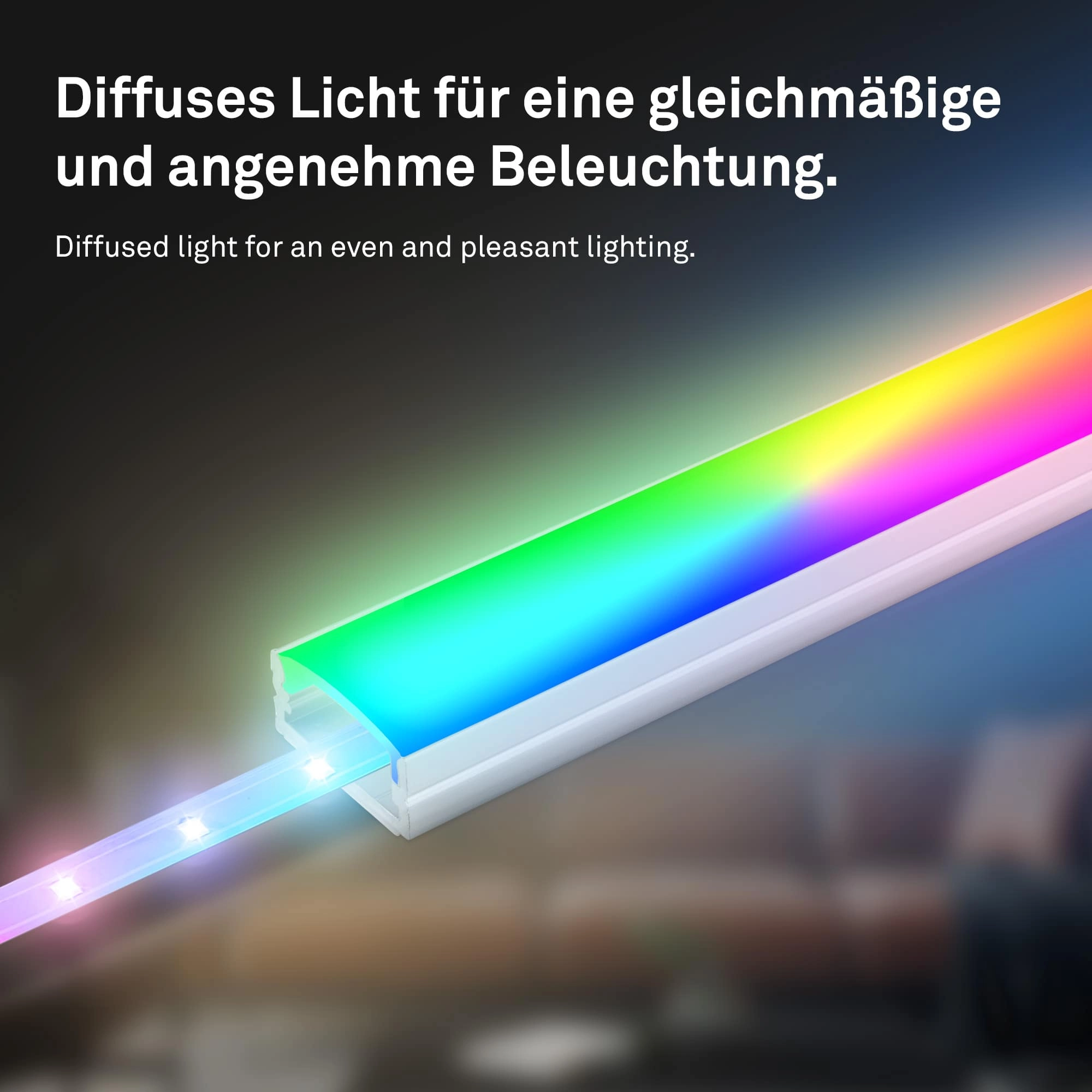 Pimp Your Stripe Starterset LED Strip 2m, IP44 Aussen, RGB+W, Fernbedienung