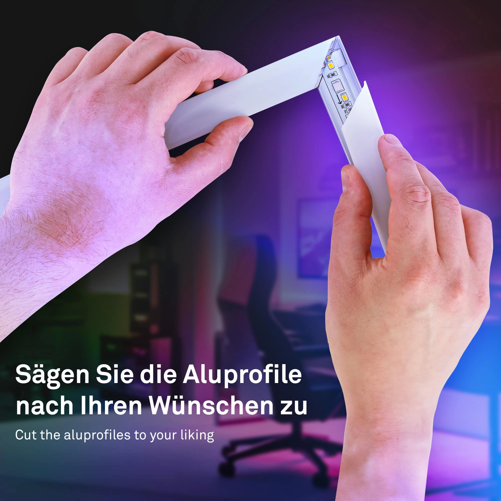Pimp Your Stripe Starterset LED Strip 2m, IP44 Aussen, RGB+W, Fernbedienung