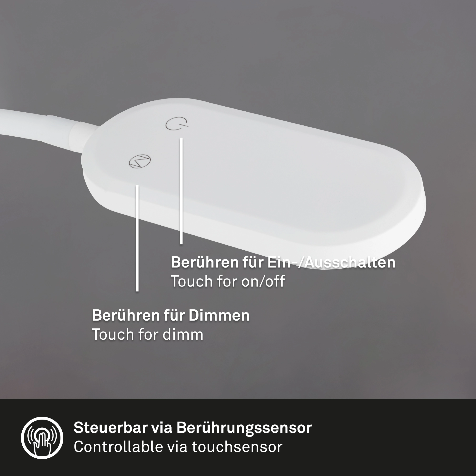 Wandleuchte, 52 cm, 6W, 650lm, weiß