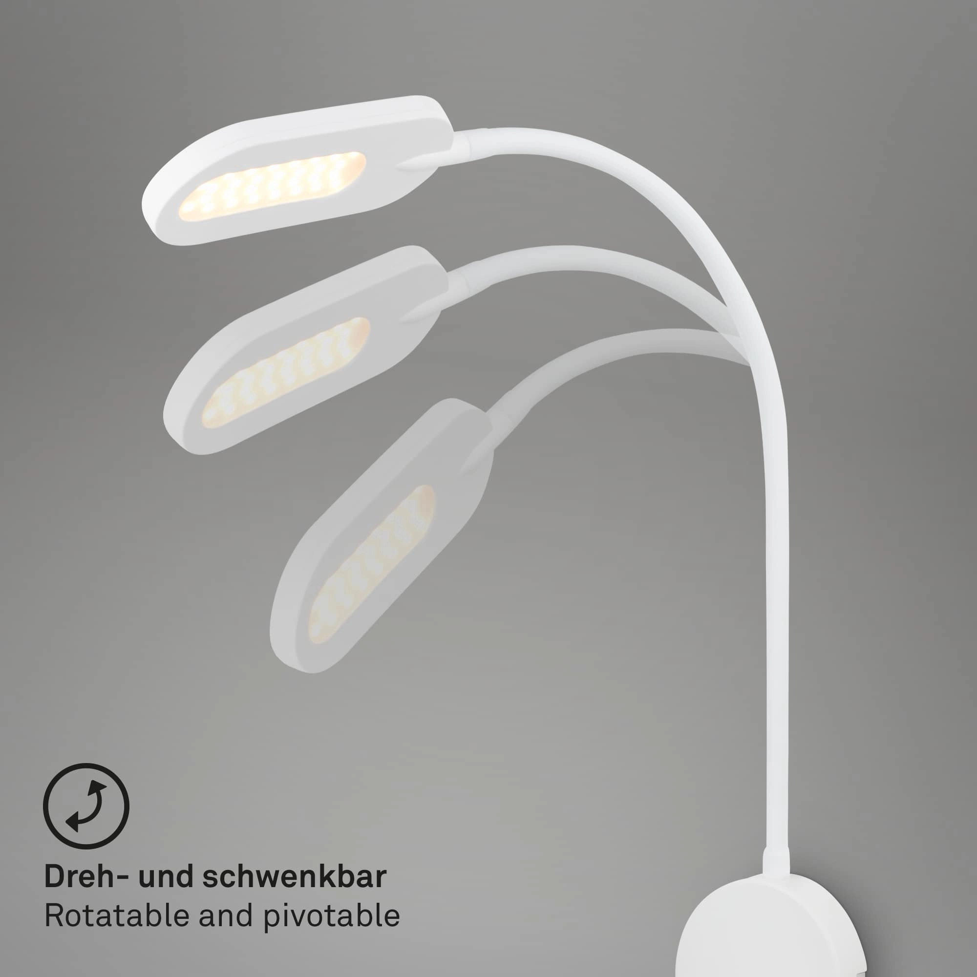 Wandleuchte, 52 cm, 6W, 650lm, weiß