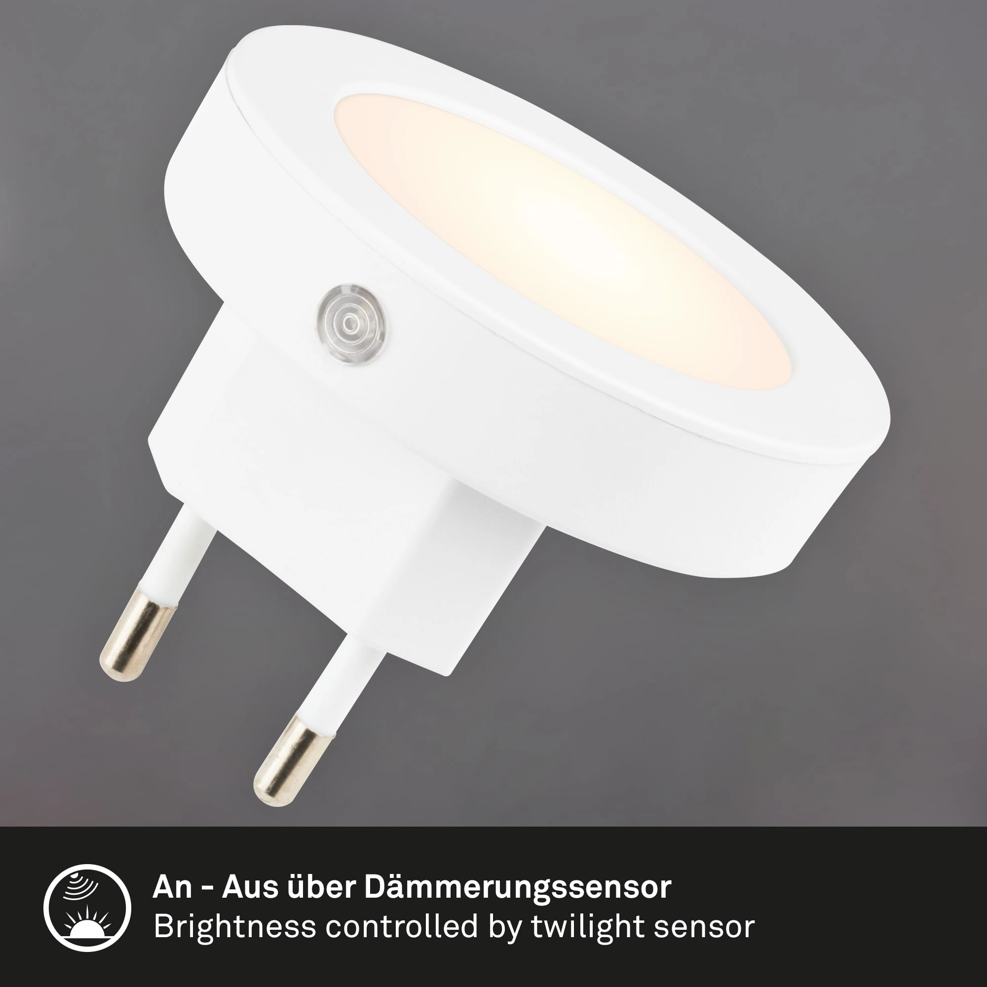 LED Sensor Nachtlicht, 6,5 cm, 0,5W, 30lm, weiß