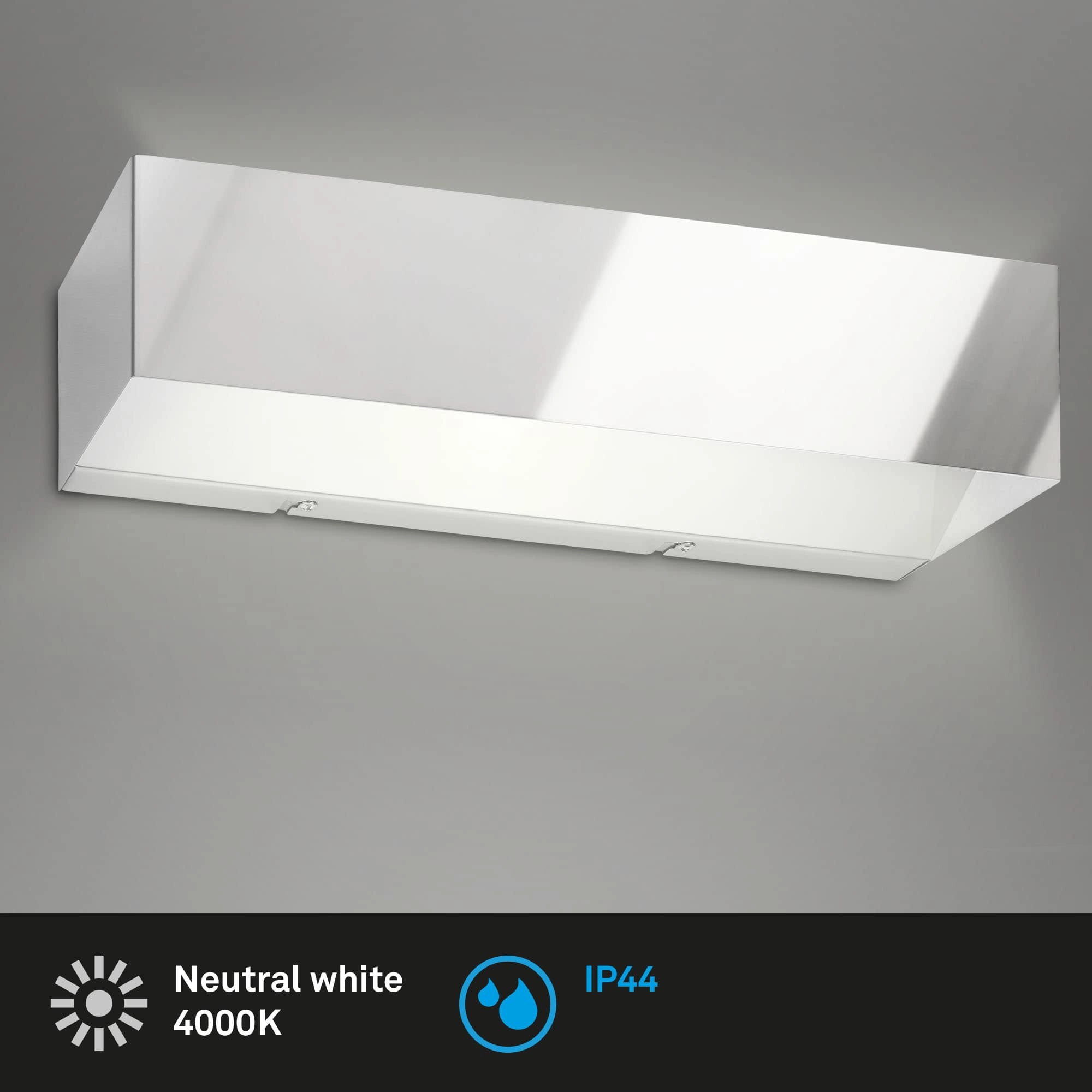 LED Wandleuchte 36 cm 8W 800lm chrom