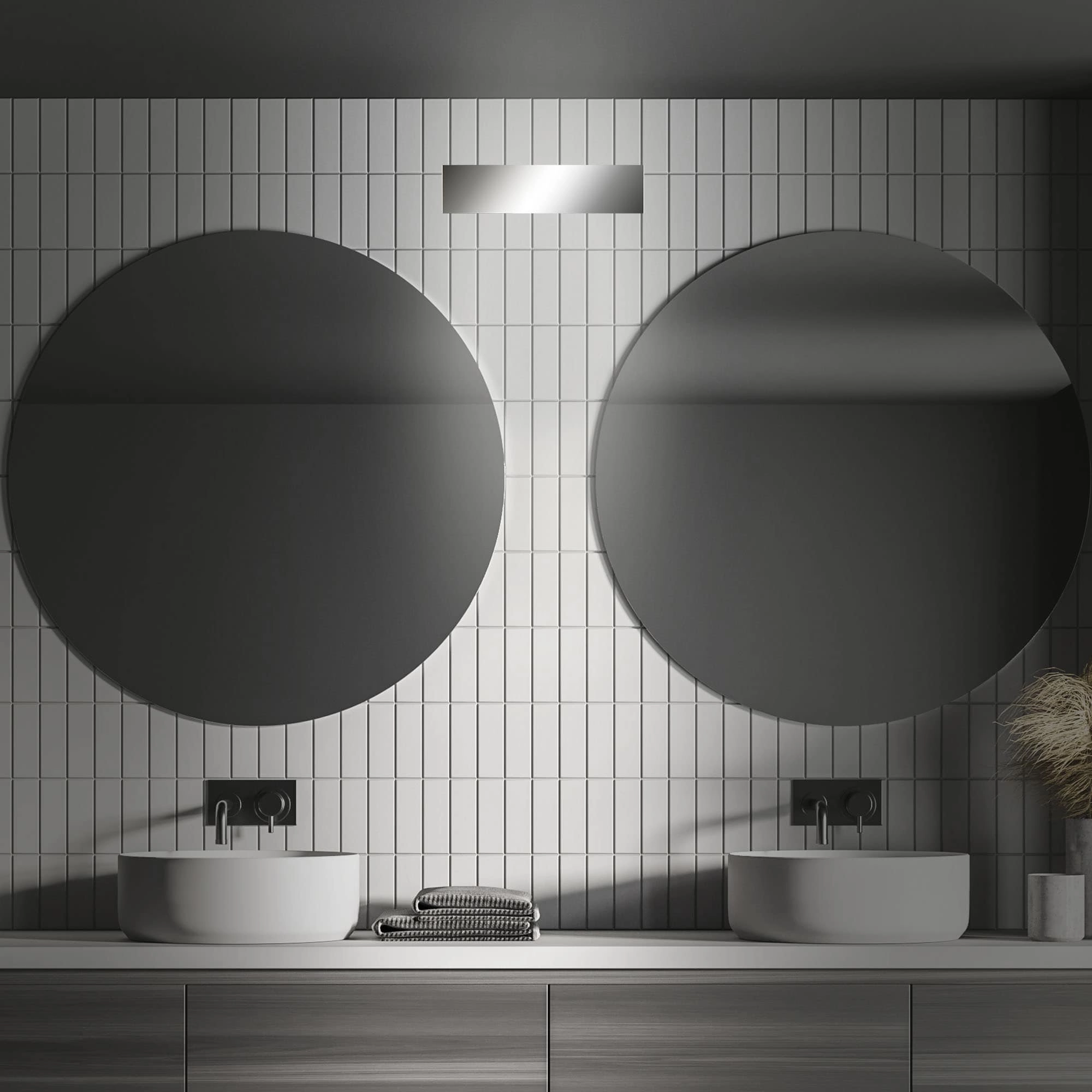 LED Wandleuchte 36 cm 8W 800lm chrom