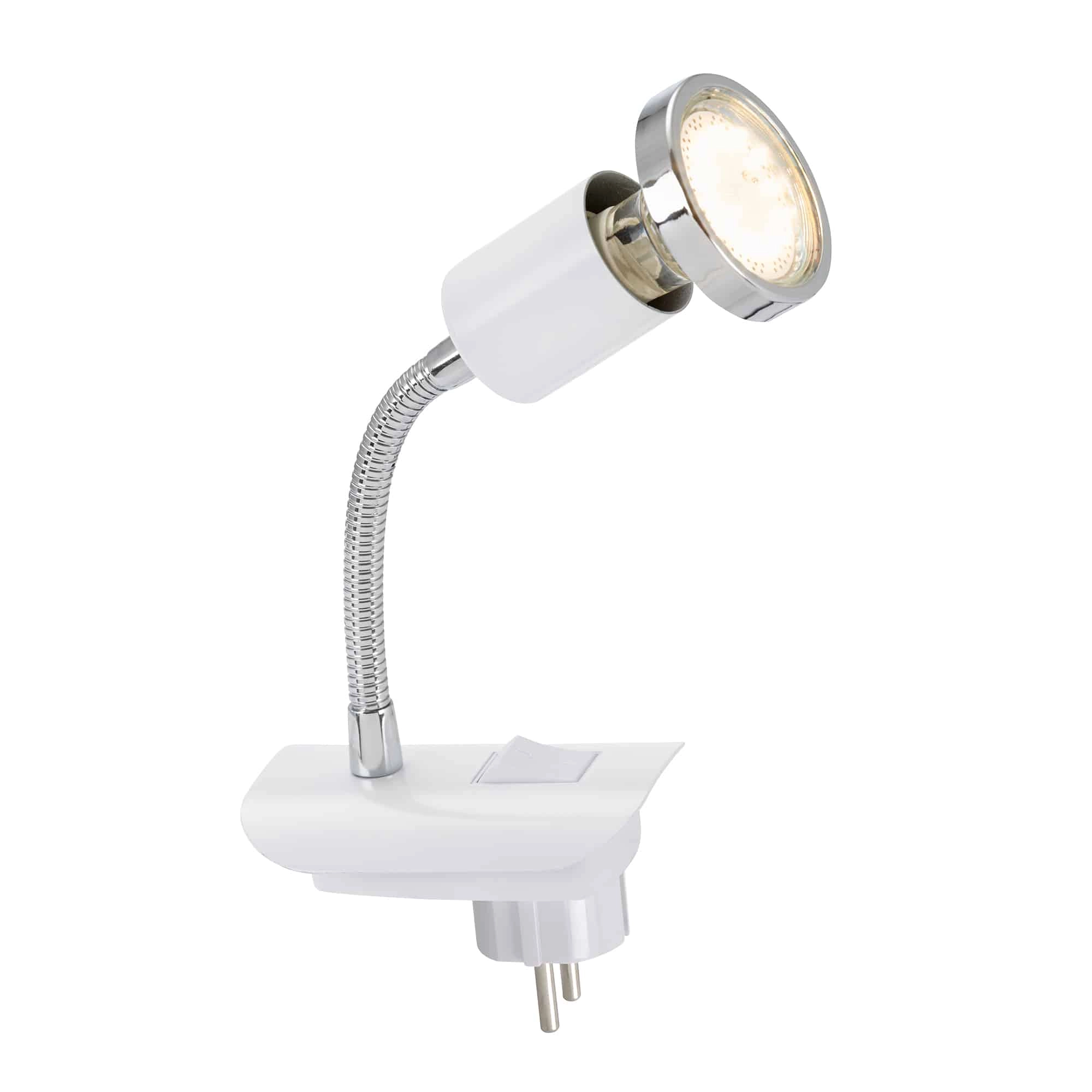 LED Steckerleuchte, weiss, 1xLED/GU10/3W