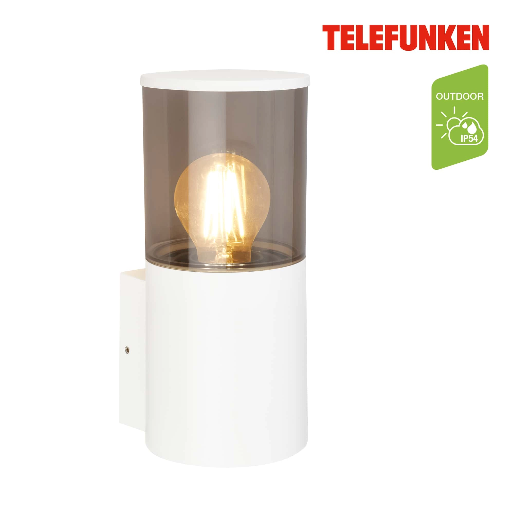 Telefunken LED Wandlampe, Spritzwasser- und Staubschutz, On/Off