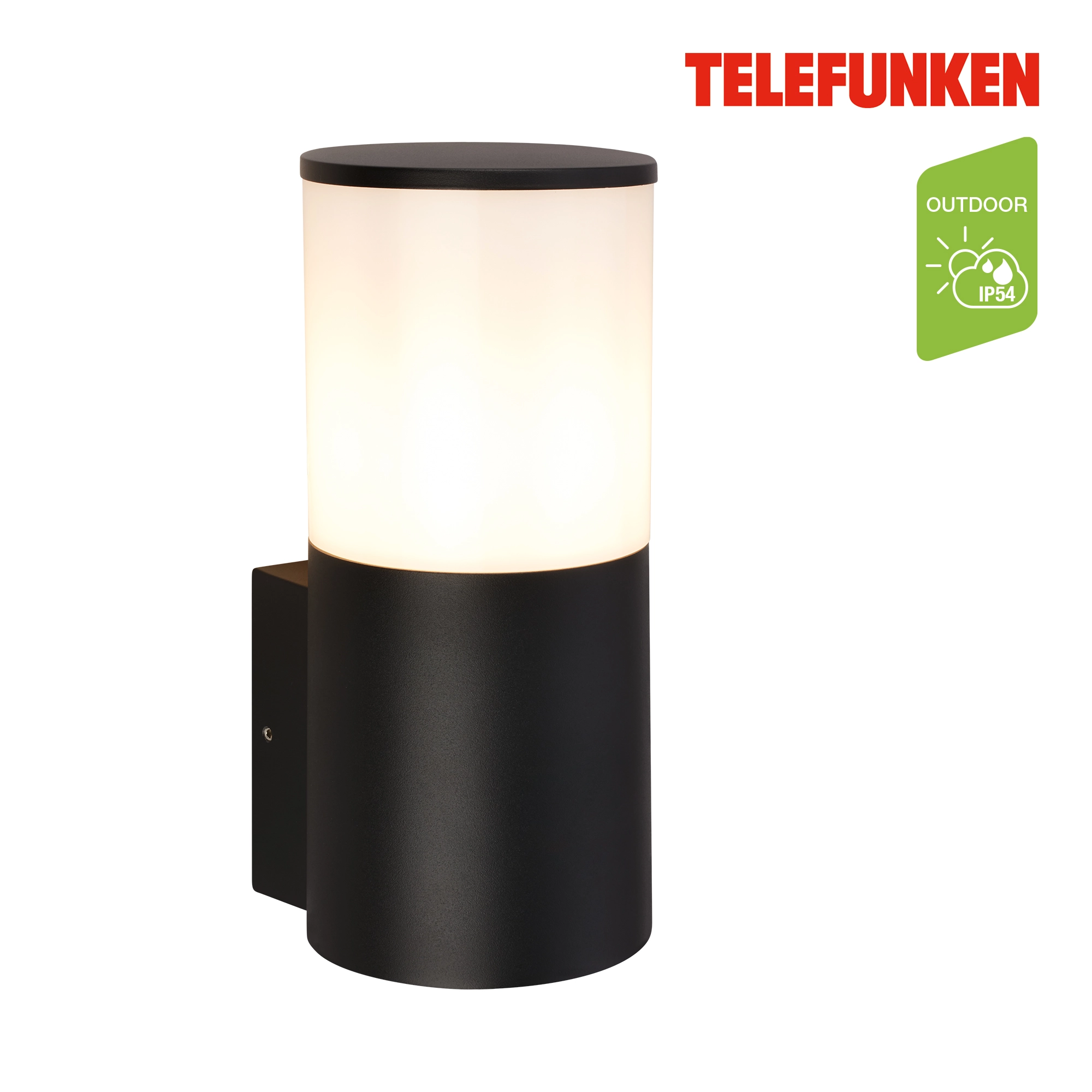 Telefunken LED Wandlampe, Spritzwasser- und Staubschutz, On/Off