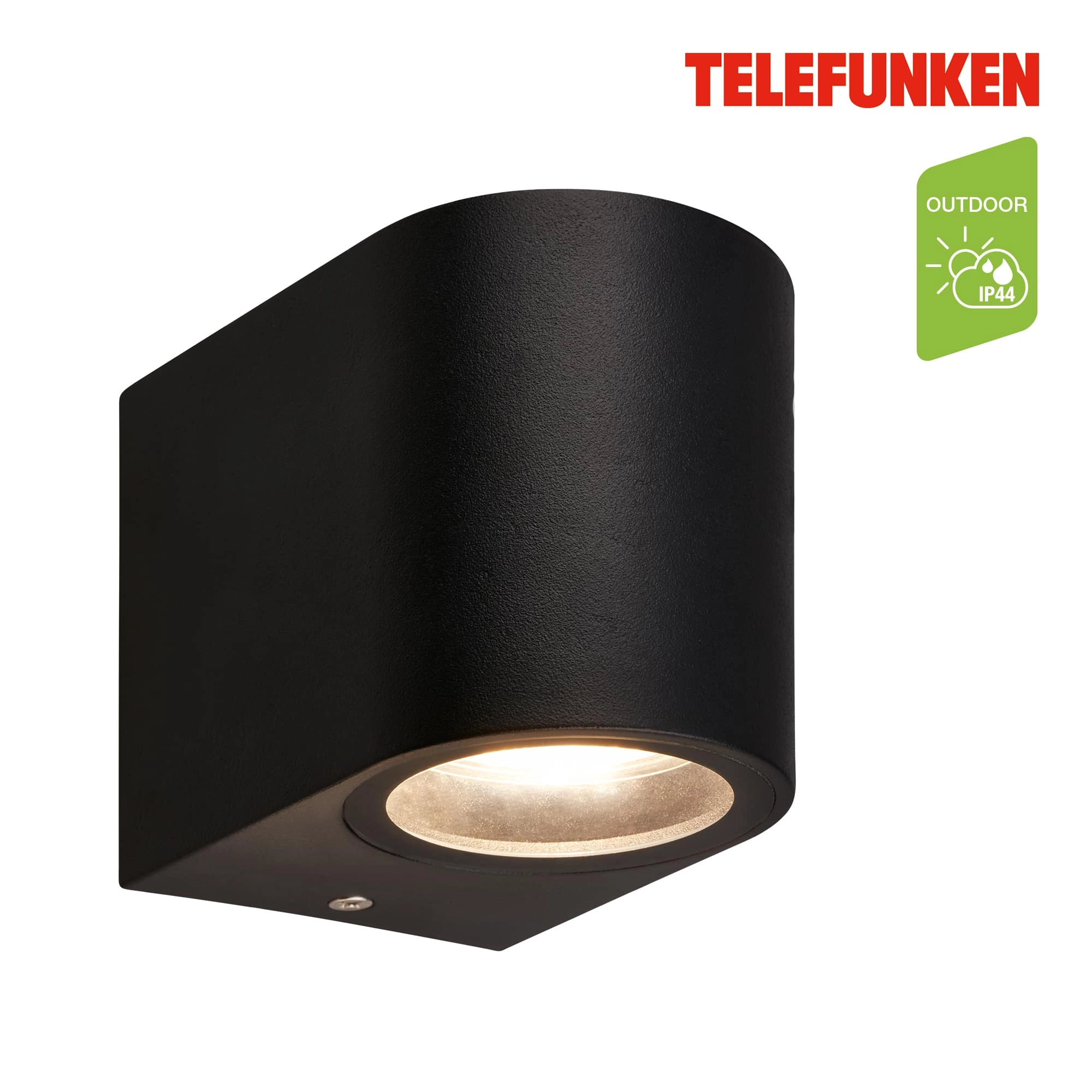 Telefunken LED Wandlampe, Spritzwasserschutz, On/Off via Wandschalter